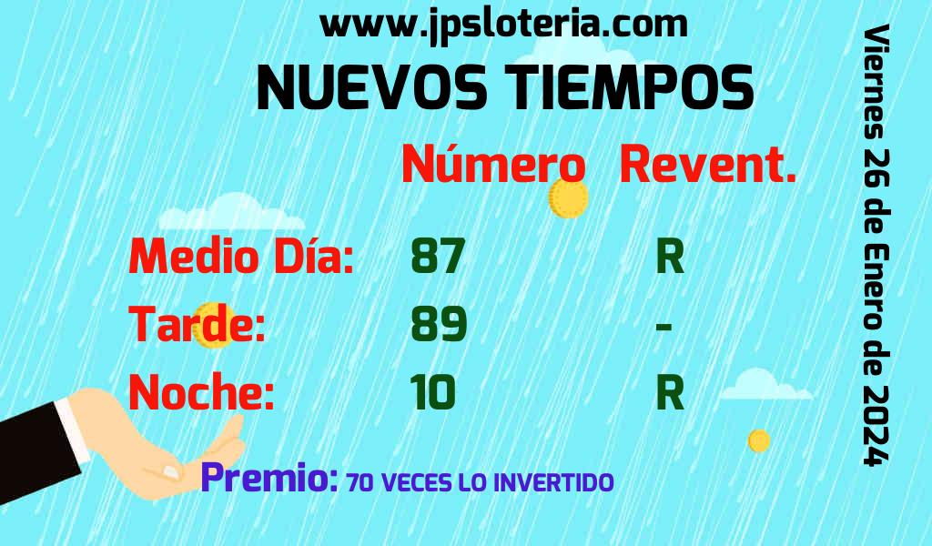 Nuevos Tiempos del Viernes 26 de Enero de 2024 Comprobar Nuevos
